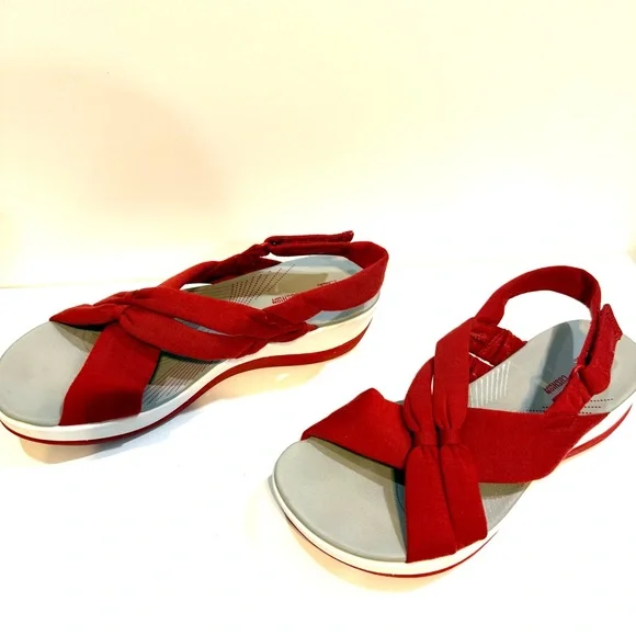 Cloudstepper by Clarks Women 7.5 Slingback Cushion Soft Sandals Vacation Beach - Picture 5 of 8